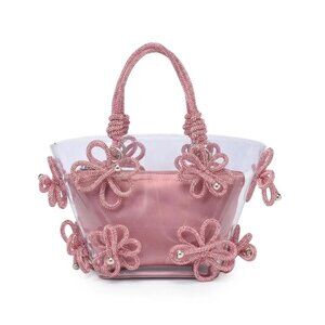 Mariposa Crystal Floral Bag in Pink